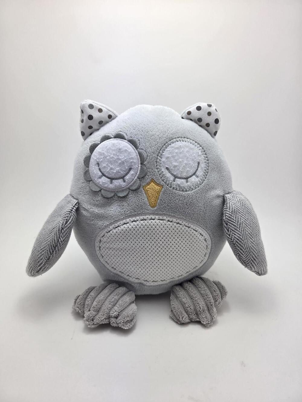 Baby Ganz Collection Plush Rattle Snuggle Owl (9 inch)